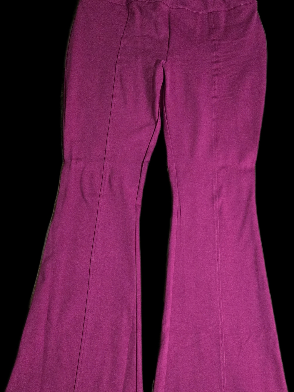 Dear Scarlett High-Waist Magenta Flare Magic Pants Size XL - Picture 5 of 10